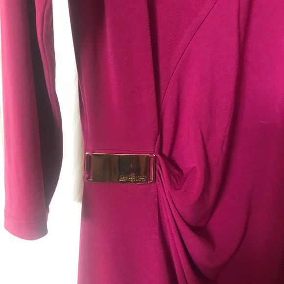 Jennifer Lopez 3/4 sleeve below knee dress - Picture 2 of 4